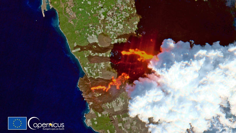 Lava do vulcão em La Palma ocupa mais oito hectares nas últimas horas