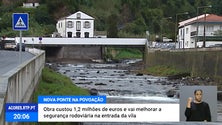 Imagem de Obra da nova ponte da Povoação custou 1,2 milhões de euros [Vídeo]