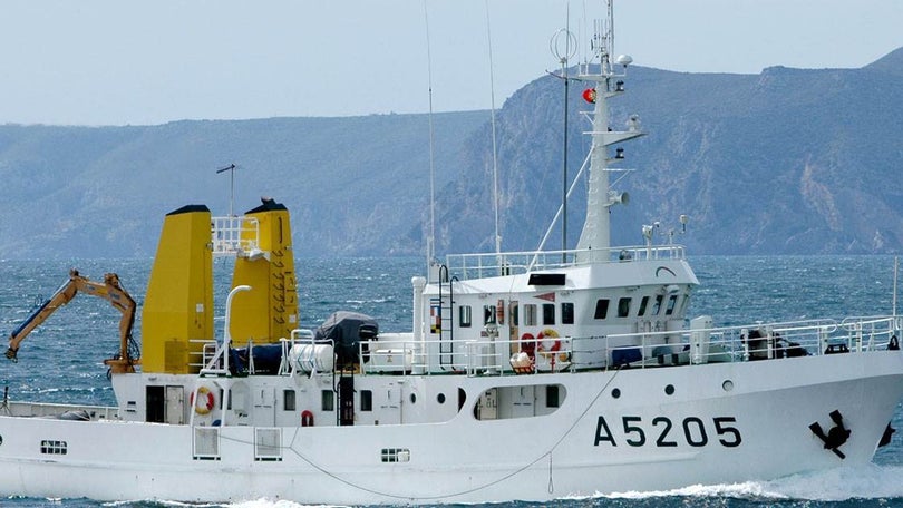 Imagem de “NRP Auriga” em missão na Madeira