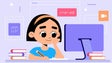 Imagem de Menos aulas online do que média da OCDE