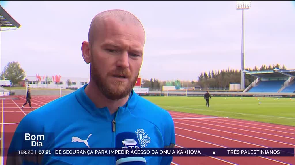 Euro2024. Jogadores da Islândia cientes da dificuldade do jogo com Portugal