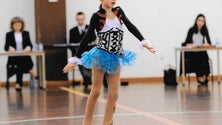 Imagem de Madalena Costa campeã nacional de Benjamins na Patinagem Artística