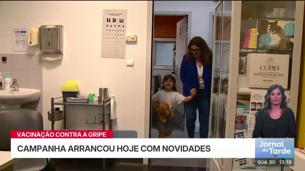 Crianças entre 2 e 4 anos abrangidas por vacinação gratuita contra a gripe