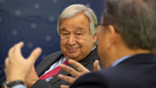 Imagem de Guterres chega a Lviv para reunião trilateral com Zelensky e Erdogan