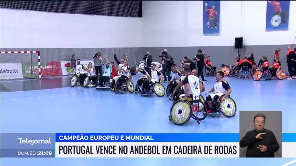 No andebol em cadeira de rodas Portugal é 'rei' da Europa e do