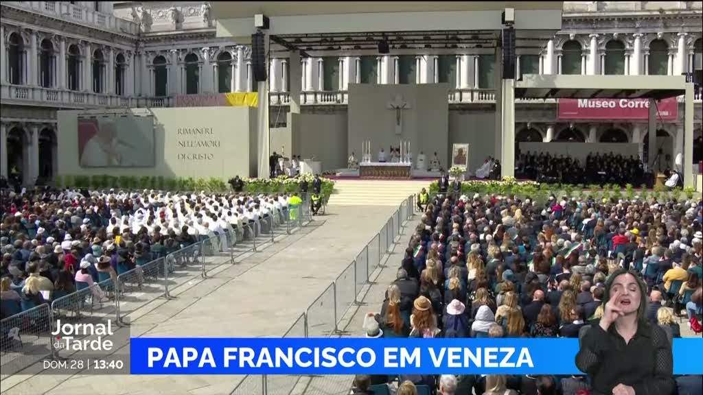 Papa Francisco está de visita a Veneza