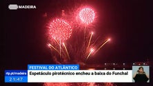 Festival do Atlântico: empresa do Canadá `pintou` o céu do Funchal