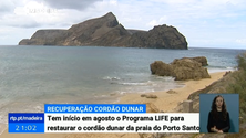 Imagem de Dunas de areia do Porto Santo vão começar a ser recuperadas em agosto (Vídeo)