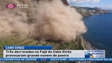 Três derrocadas no Cabo Girão isolam fajã