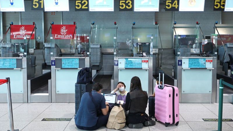 Passageiros nos aeroportos sobem 180% em outubro