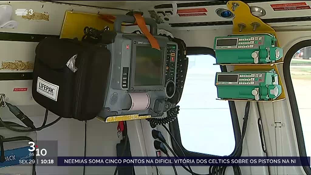 Dois helicópteros do INEM deixam de operar à noite a partir janeiro