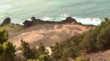 Imagem de Começaram as obras na via de acesso à Ferraria (Vídeo)