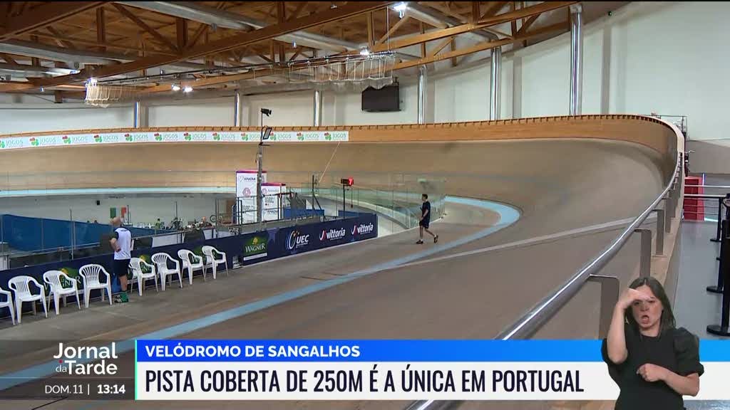 Velódromo nacional. Campeões olímpicos treinaram em Sangalhos