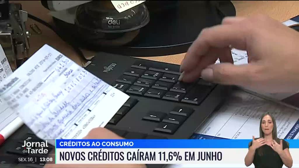 Crédito ao consumo em queda no mês de junho