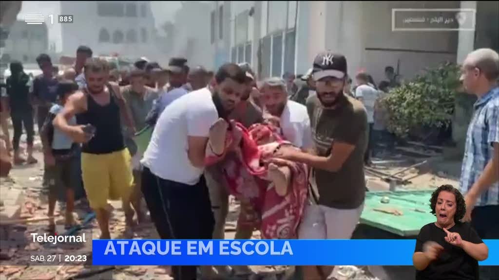 Ataque de Israel a uma escola em Gaza matou 30 pessoas