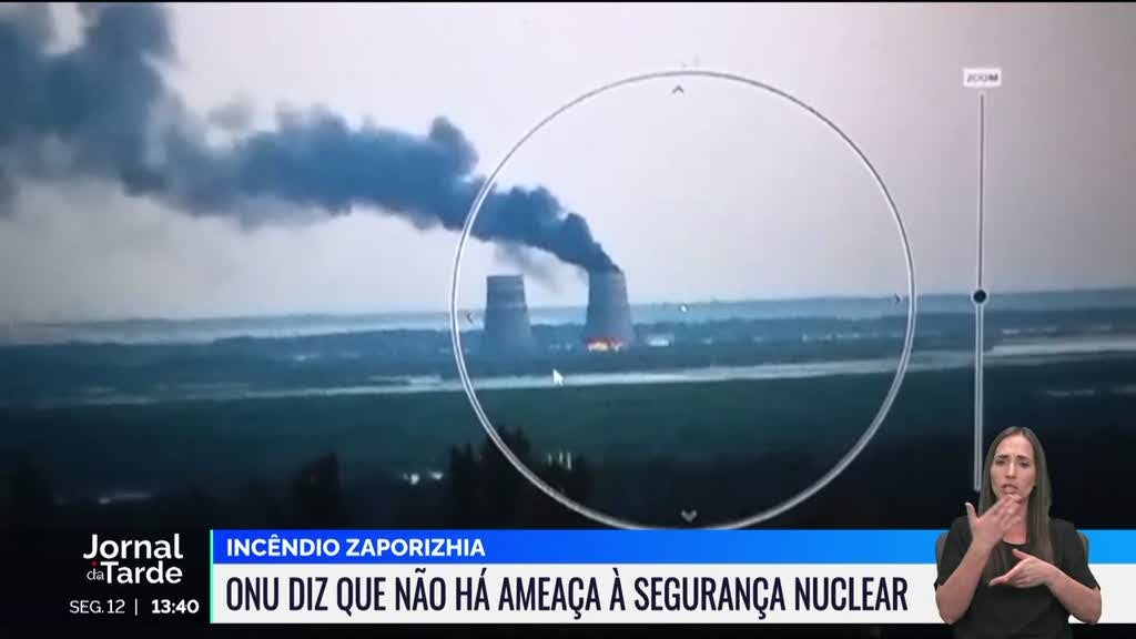 Zaporizhia. Incêndio na central nuclear já foi extinto