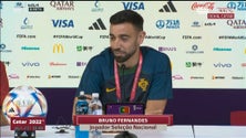 Imagem de Bruno Fernandes: «Não falamos sobre isso (saída de CR7 do United)» (vídeo)