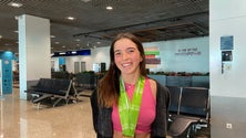 Imagem de Francisca Henriques recebida em festa no Aeroporto da Madeira (vídeo)
