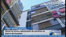 Imagem de Amianto retirado das varandas do bairro do Hospital (Vídeo)