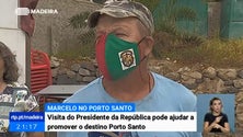 Imagem de Porto-santenses aguardam com expetativa a visita do Presidente da República (Vídeo)