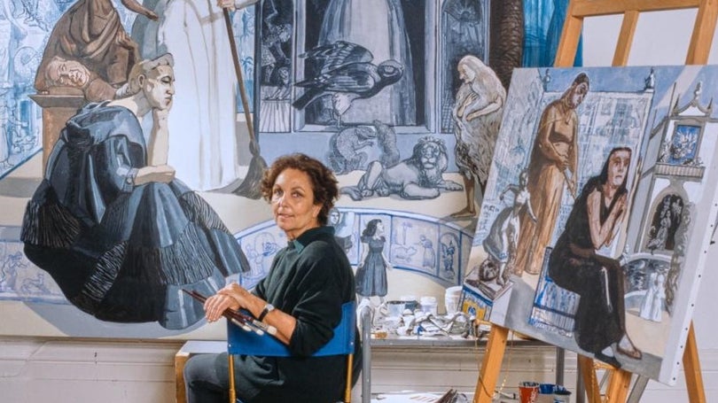 Mural de Paula Rego criado para a National Gallery em Londres exposto pela primeira vez