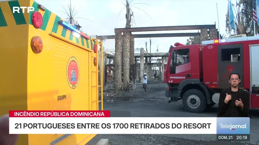 Imagem de Subiu para 21 o número de portugueses afetados pelo incêndio em resort na República Dominicana