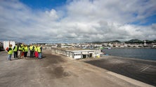 Imagem de Legislativas 2019: Carlos César e Isabel Rodrigues visitaram o porto de Ponta Delgada [Vídeo]