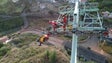 Imagem de Passageiros presos no Teleférico do Funchal para simulacro (vídeo)