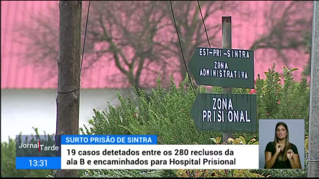 Dezanove reclusos do Estabelecimento Prisional de Sintra testaram positivo à Covid
