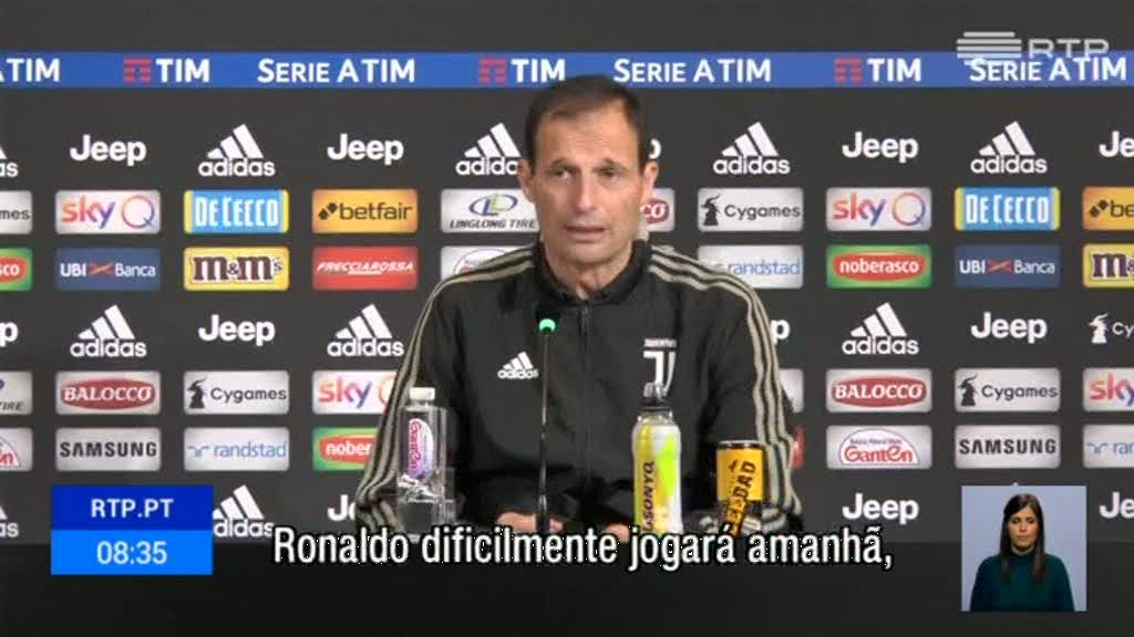 Ronaldo poupado no jogo que pode dar o t�tulo � Juve
