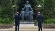Imagem de William e Harry inauguram estátua em homenagem à princesa Diana