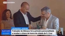 Imagem de Leonardo Jardim foi o primeiro a receber a Chave de Honra da cidade de Santa Cruz