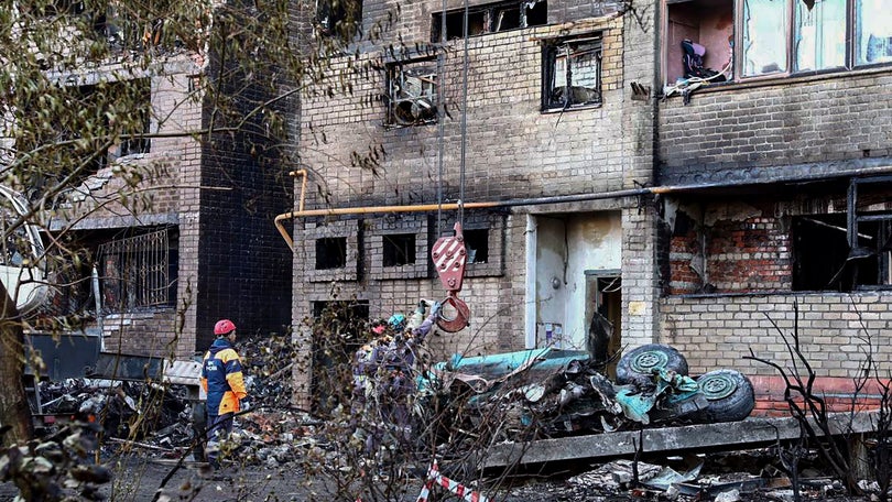 Imagem de Colisão de caça com edifício na Rússia causou 13 mortos