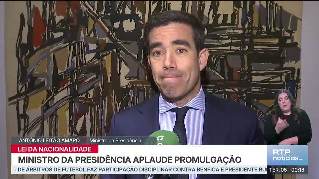Leitão Amaro saúda nova lei da nacionalidade e critica PS
