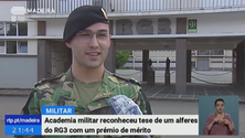 Imagem de Oficial do RG3 premiado pela Academia Militar (Vídeo)