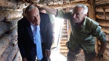 Imagem de Marcelo, o primeiro Presidente a entrar na trincheira em Moschchun
