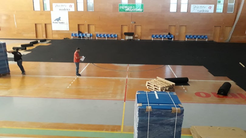 Imagem de Pavilhão do Marítimo recebe`pavimento europeu` para final da Taça Challenge