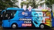 PS apresenta autocarro da campanha