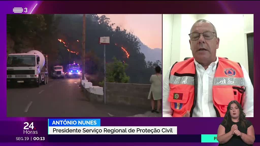 Incêndio Madeira. Reforços enviados do continente integram operações de combate às chamas