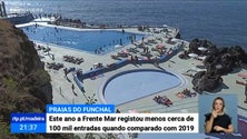 Imagem de Praias geridas pela Frente Mar Funchal registam menos 100 mil entradas face a 2019 (Vídeo)