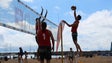 Imagem de Liliana Guerra, Carolina Dias, Vitor Gonçalves e Bernardo Rebolo foram os vencedores da primeira etapa do torneio de voleibol de praia.