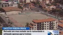 Imagem de Campo de futebol da Ribeira Brava completamente danificado