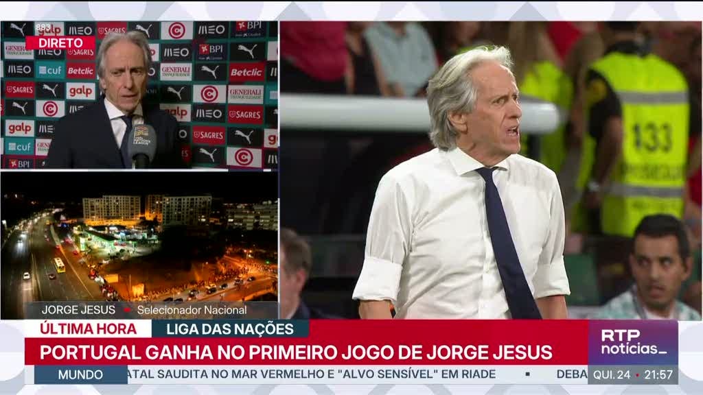 Jesus sublinha que "a equipa defensivamente segurou a vitória"
