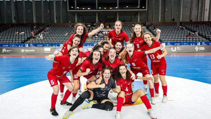 Seleção de futsal feminina campeã do Mundo universitária