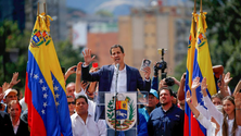 Imagem de Guaidó pede apoio dos EUA para restaurar a democracia na Venezuela