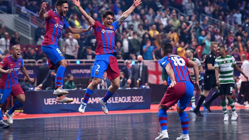Imagem de Sporting sai goleado da final da Liga dos campeões de futsal
