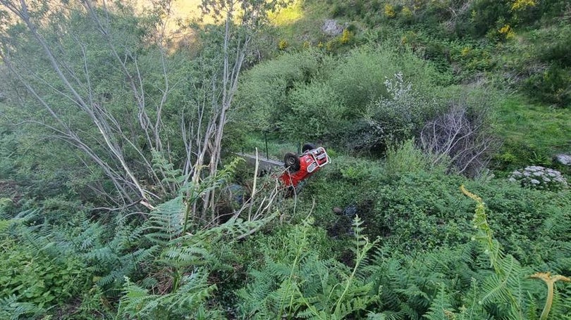 Imagem de Despiste de carro dos bombeiros causa dois feridos