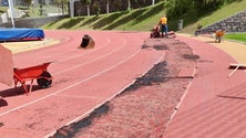 Imagem de Pista de Atletismo da Ribeira Brava em obras de substituição