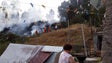 Fogo ameaçou casas nas Fontaínhas