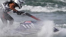 Imagem de Henrique Rosa Gomes presente na última prova do circuito mundial de Jetski em Sharjah, nos Emirados Árabes Unidos